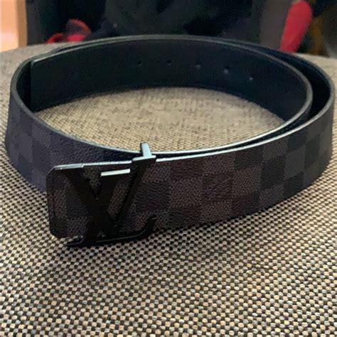 lv belt black checkered|louis vuitton black checkered belt.